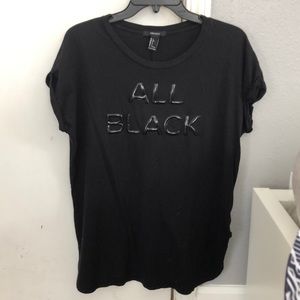 “All black” t-shirt
